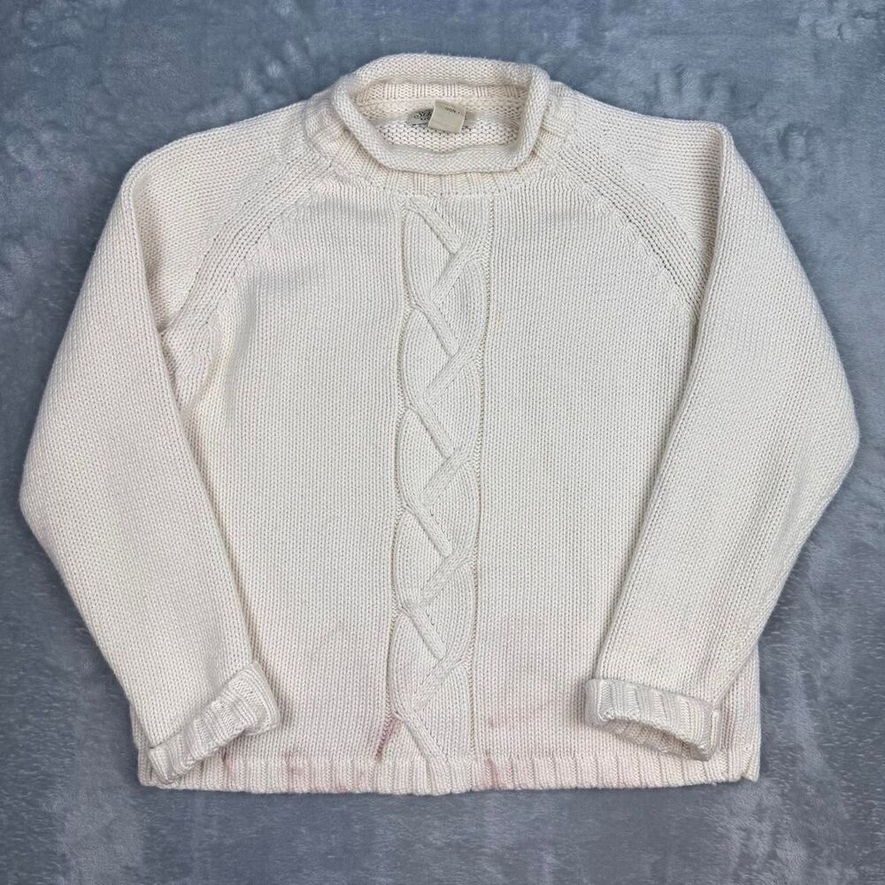 St-john-s-bay Women's Cream and White Jumper